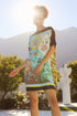 Amanda "Zodiac III/Opium Floral III" Silk Scarf Tunic